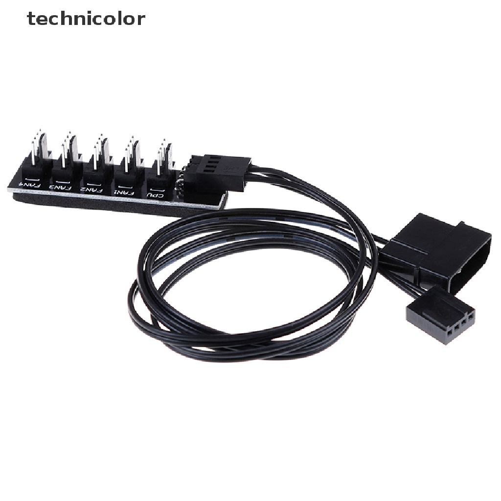 Dây Cáp Chia Cổng Quạt Tản Nhiệt CPU 1 Sang 5 4Pin