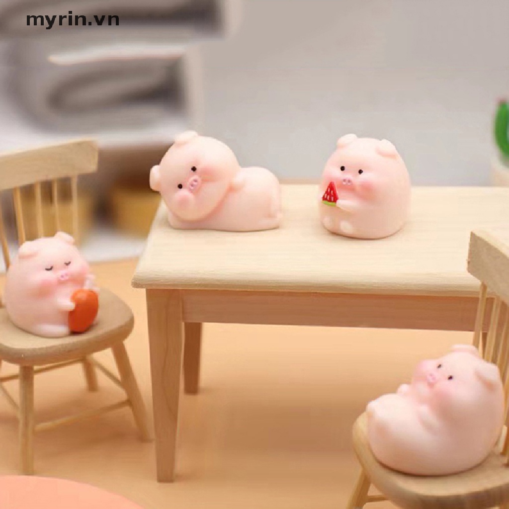 1 Chú Heo Nhỏ Dễ Thương Bằng Nhựa Resin Diy Trang Trí Nhà Cửa