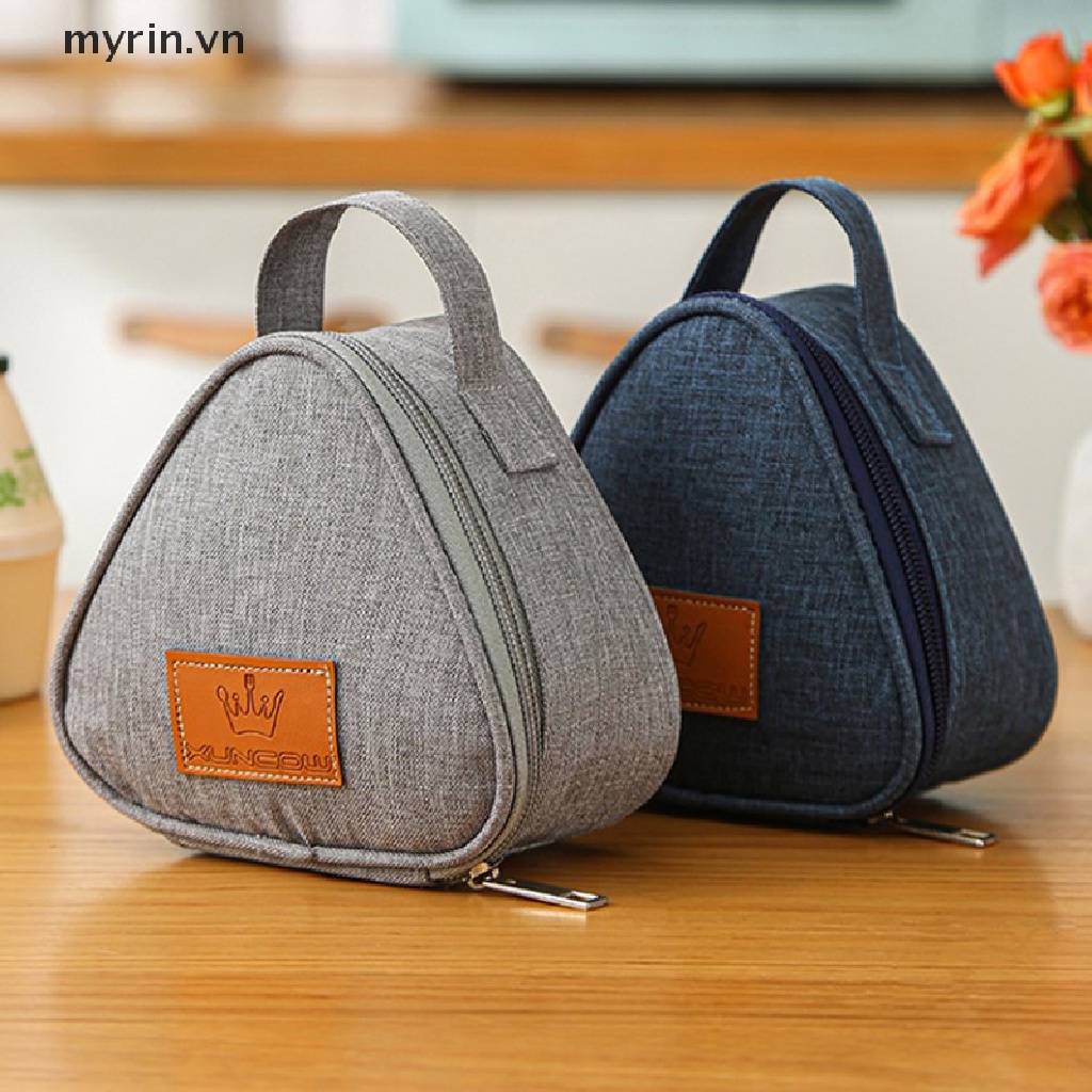 1 Túi Đựng Cơm Cách Nhiệt Mini Hình Tam Giác Bằng Lá Nhôm