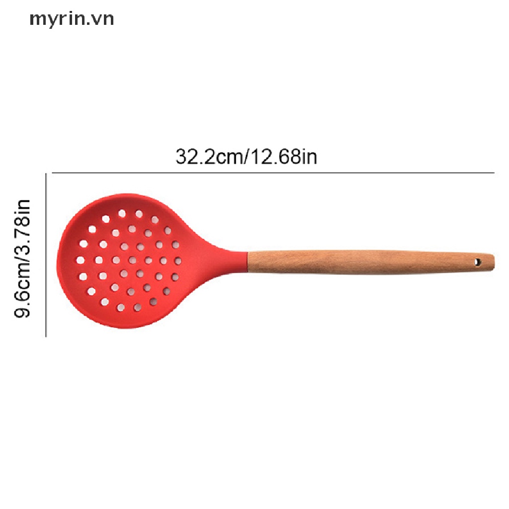 1 Dụng Cụ Lọc Nấu Ăn Bằng Silicon Có Tay Cầm Dùng Trong Nhà Bếp