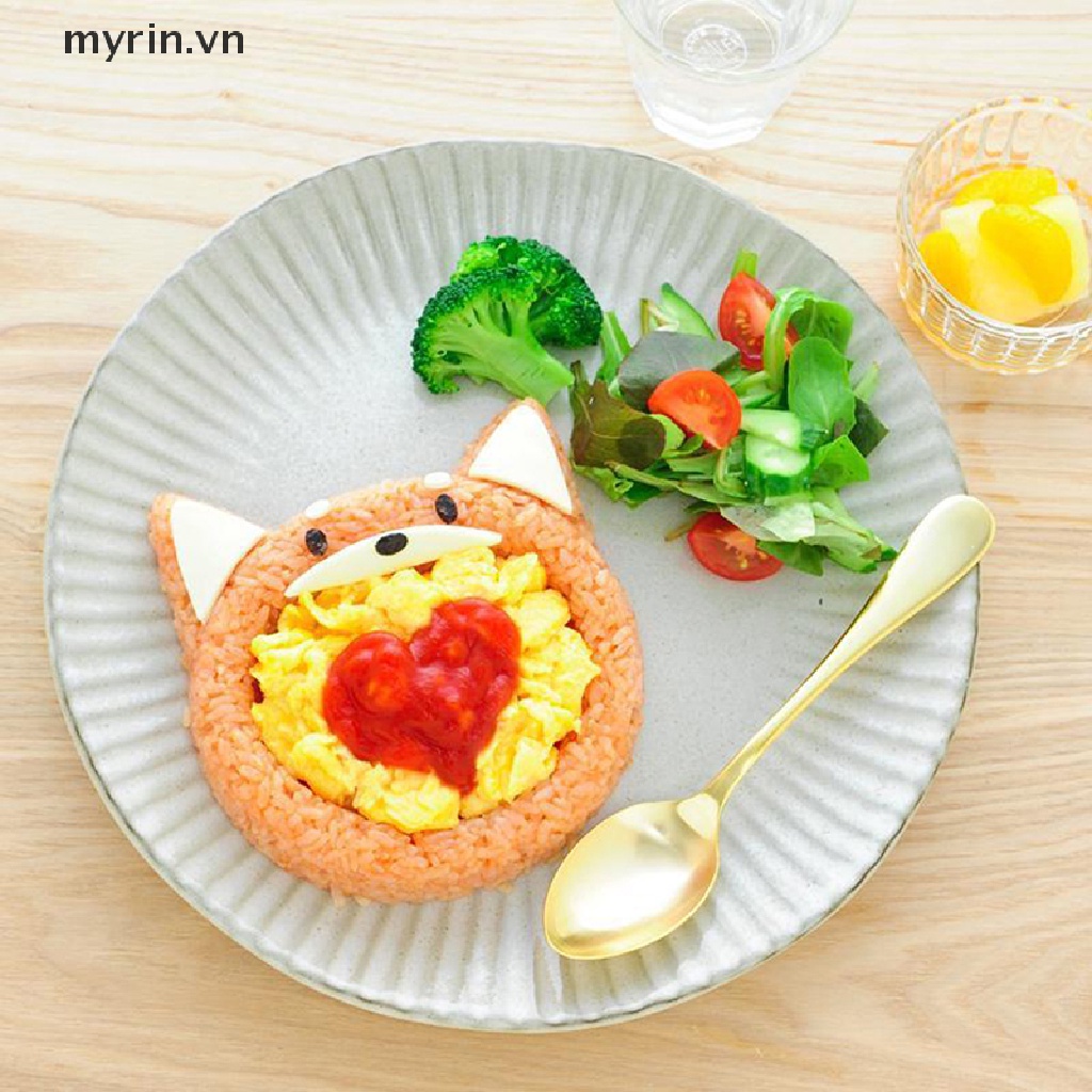 1 Khuôn Làm Cơm Bento Hình Gấu Mèo Dễ Thương