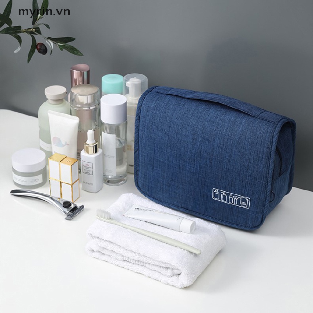Myrin Túi Đựng Mỹ Phẩm Chống Thấm Nước Có Thể Gấp Gọn Có Thể Treo Chia Ngăn Khô Ướt