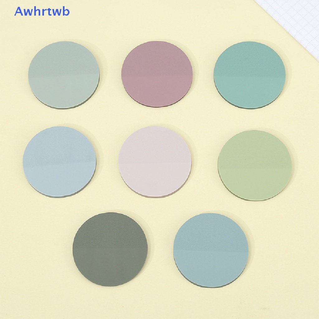 Set 20 * 2 Tờ Giấy Ghi Chú Hình Tròn Trong Suốt Chống Thấm Nước Mới