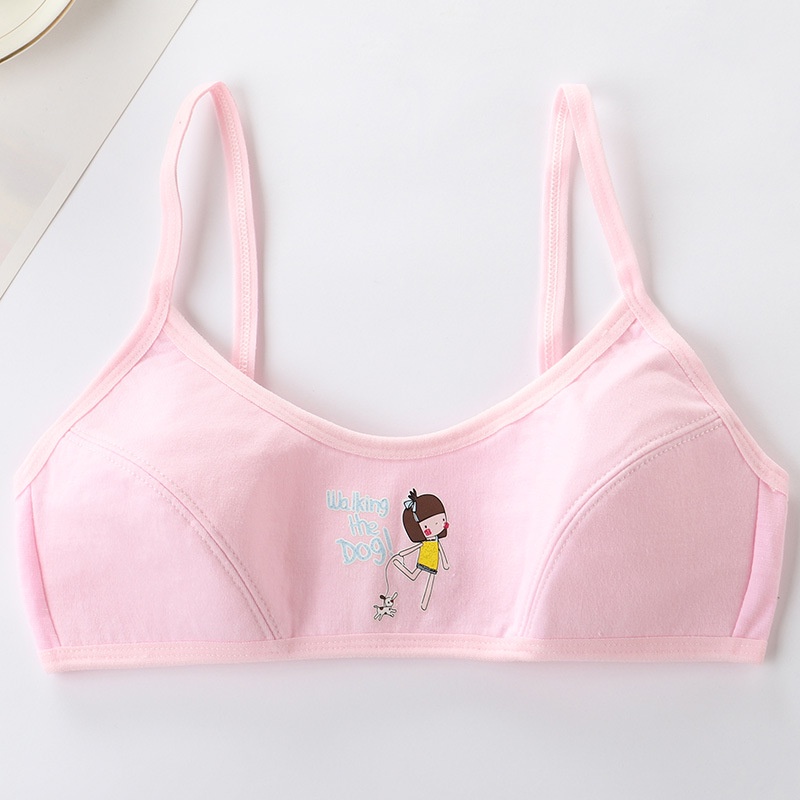 Áo Lót Tập Luyện Vải Cotton Mỏng Thời Trang Cao Cấp Dành Cho Bé Gái 10-16 Tuổi