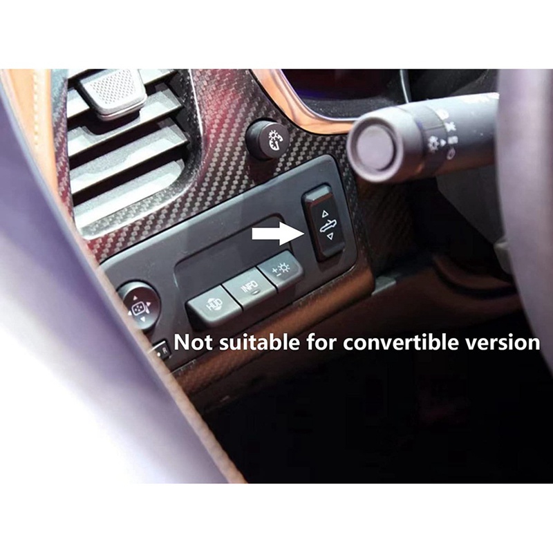 Ốp Công Tắc Đèn Pha Bằng ABS Sợi Carbon Cho Chevrolet Corvette C7 2014 2015 2016 2017 2018 2019