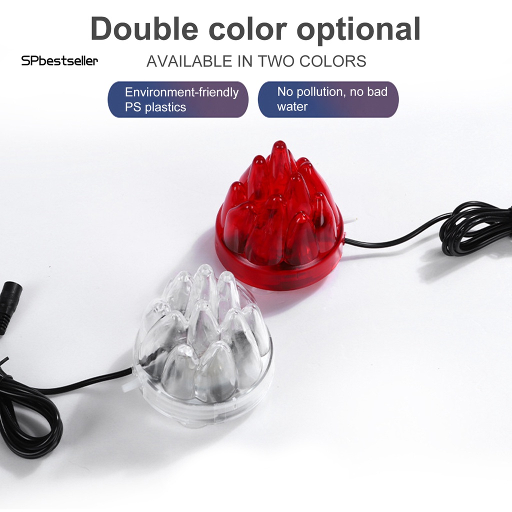 Đèn Chiếu Sáng Bể Cá Bằng Nhựa PVC Có Nút Hít Chân Không