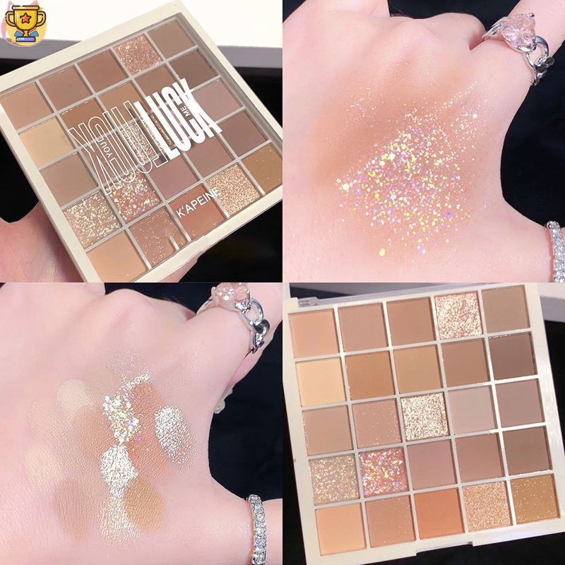 Bảng Phấn Mắt 25 Màu Sắc Tông Lì / Lấp Lánh Trang Điểm Lâu Trôi Làm Sáng Da Dành Cho Nữ