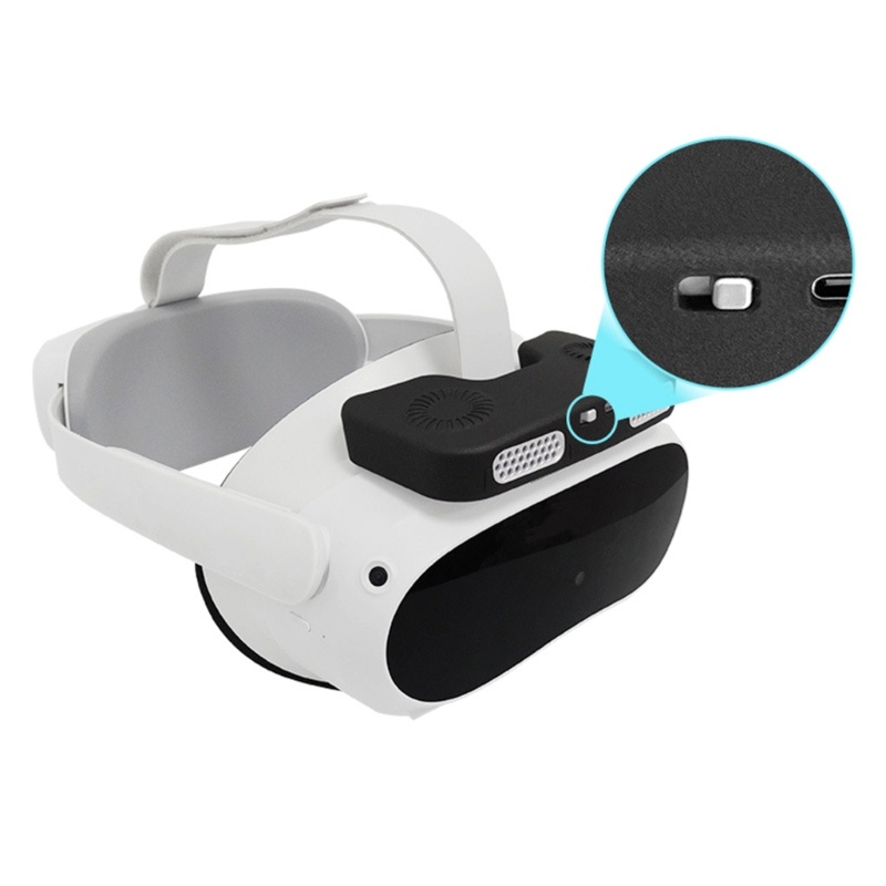 Quạt Làm Mát Hai Đầu Tuần Hoàn Không Khí VR Cho Pico 4 VR Với Pin 600mAh