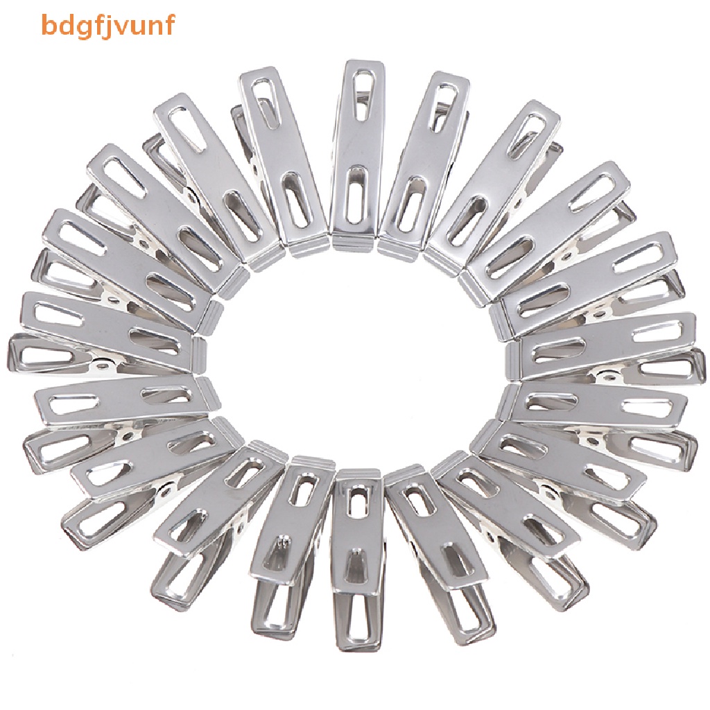 Set 20 Kẹp Phơi Quần Áo Bằng Thép Không Gỉ Chất Lượng Cao