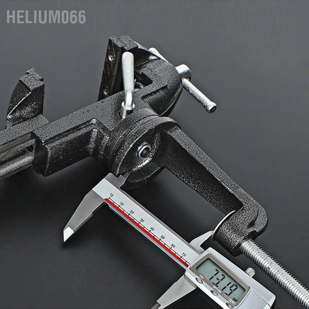 Helium066 Vise Băng ghế xoay 360 độ Bàn mở 73mm Công cụ kẹp thép đúc