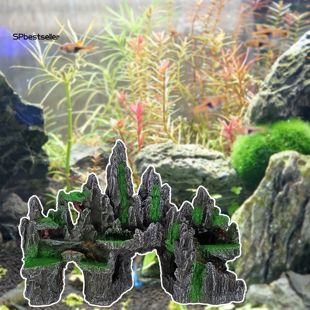 Hòn Non Bộ Nhân Tạo Bằng Nhựa Resin Thủ Công Trang Trí Bể Cá