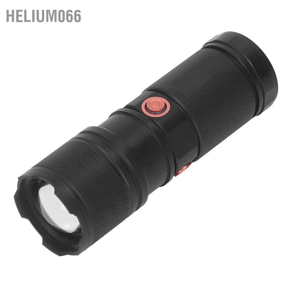 Helium066 Đèn pin sạc USB Phóng to bằng hợp kim nhôm Cảm biến sóng 5400mAh