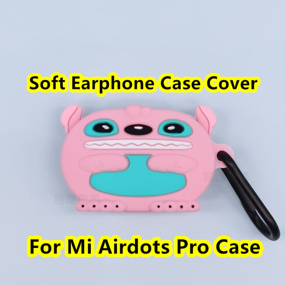 Vỏ Bảo Vệ Hộp Sạc Tai Nghe Mi Airdots Pro Hình Gấu Bánh Quy Dễ Thương