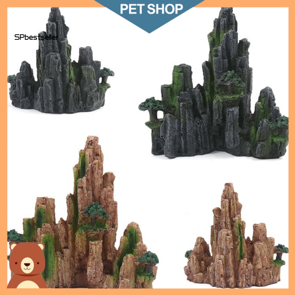 Hòn Non Bộ Bằng Nhựa Resin Trang Trí Bể Cá / Rùa