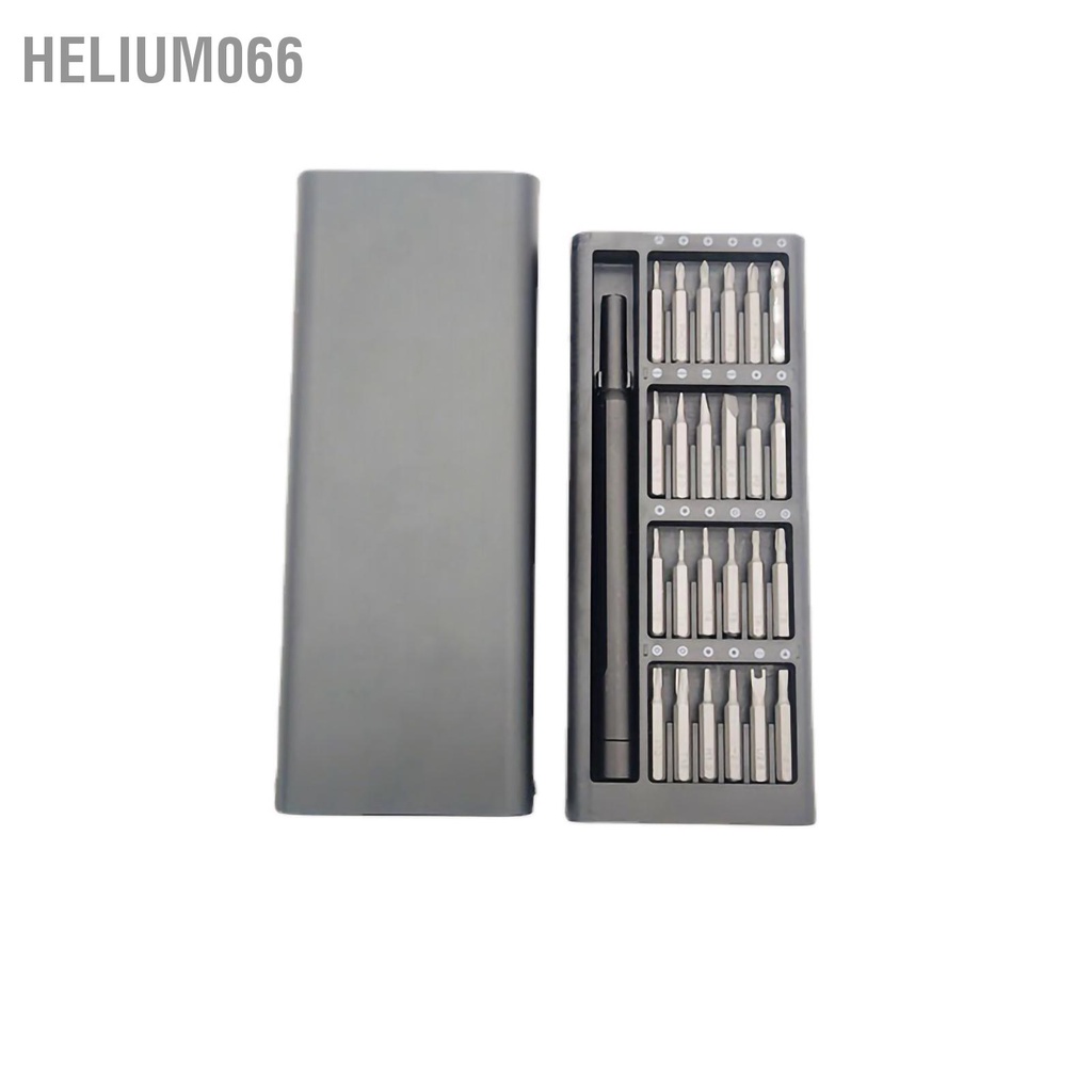 Helium066 Bộ tuốc nơ vít 24 trong 1 Mũi từ tính S2 có tay cầm bằng hợp kim nhôm để sửa chữa điện thoại di động