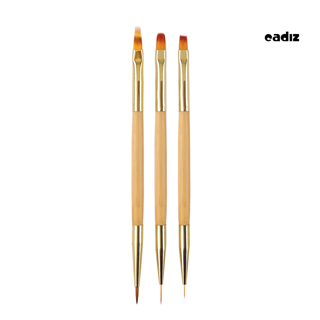 Set 1 / 3 Bút Lông Mềm Hai Đầu Dùng Cho Làm Móng Nghệ Thuật DIY