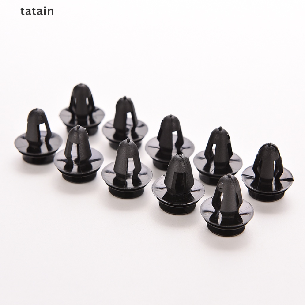 Set 10 Đinh Tán Nhựa 8Mm Màu Đen Chuyên Dụng Cho Xe Hơi