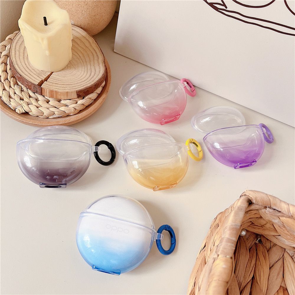 Ốp Điện Thoại Mềm Trong Suốt Màu Gradient Cho OPPO Enco Air 2i OPPO Enco Air 2i