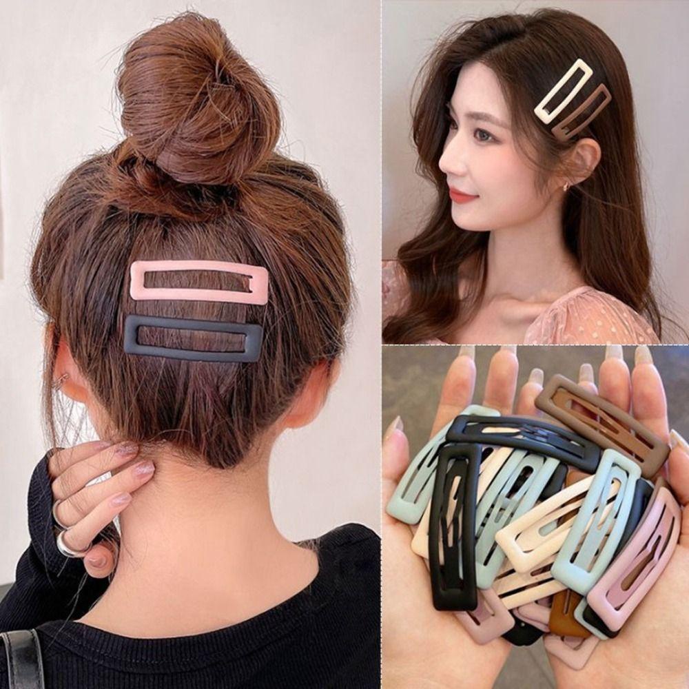 Set Kẹp Tóc Kim Loại Màu Sắc Kẹo Ngọt Dành Cho Bé Gái