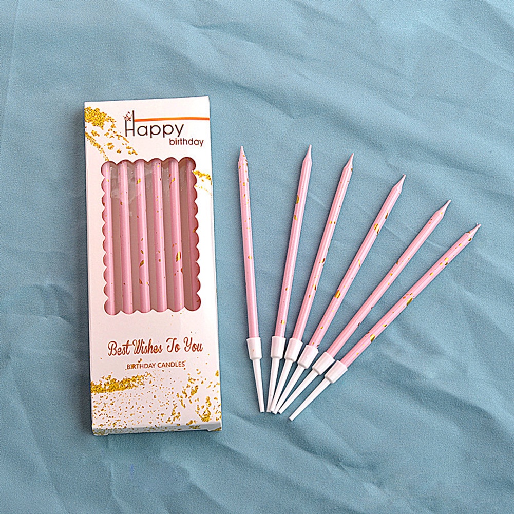 Bộ 6 Cây Bút Chì Mỏng Bằng Lá Vàng / Gradient Không Khói Dùng Trang Trí