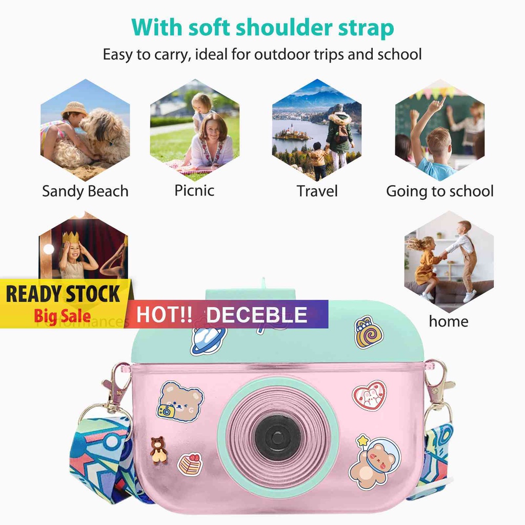 Bình Nước Hình Máy Ảnh Đáng Yêu Kèm Ống Hút
