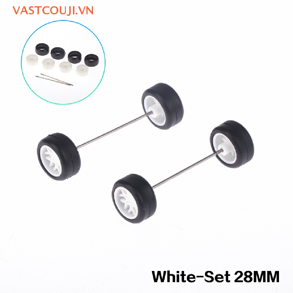 1 Bộ Bánh Xe Cao Su Tỉ Lệ 1: 64 Cho Xe Đua Đồ Chơi DIY