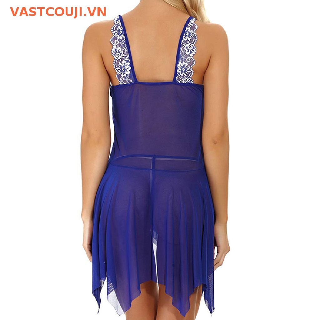 Bộ Đồ Ngủ Liền Thân Phối Ren Quyến Rũ Thời Trang 2020 Cho Nữ