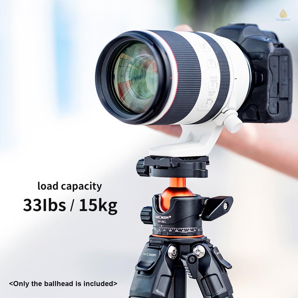 Adapter Đầu Bi Lớn 35mm Gắn Chân Máy Ảnh 1 / 4 Inch 15kg / 33lbs