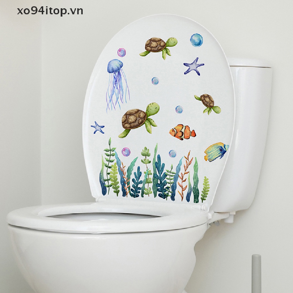 Set 11 Miếng Dán Trang Trí Toilet Tháo Được Hình Động Vật Ngộ Nghĩnh