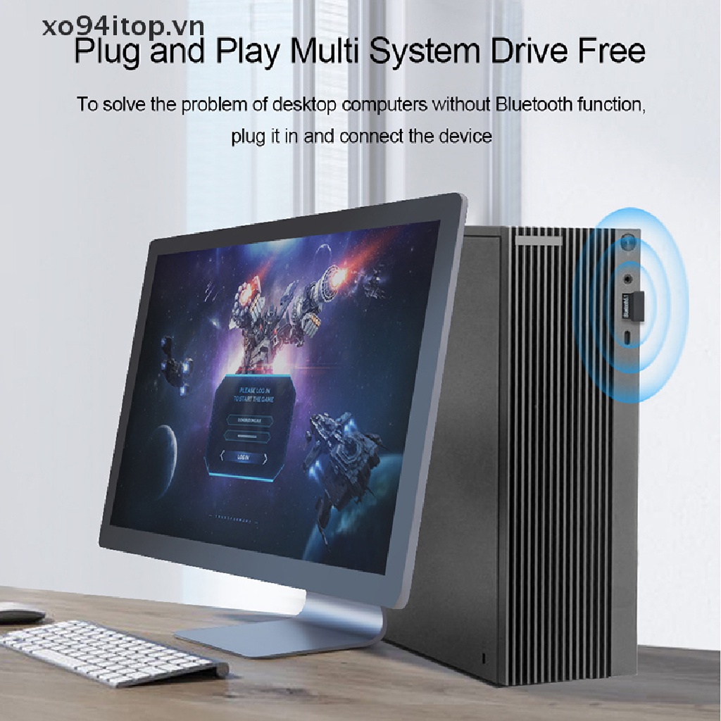 Usb Nhận Tín Hiệu Bluetooth 5.1 Cho Máy Tính