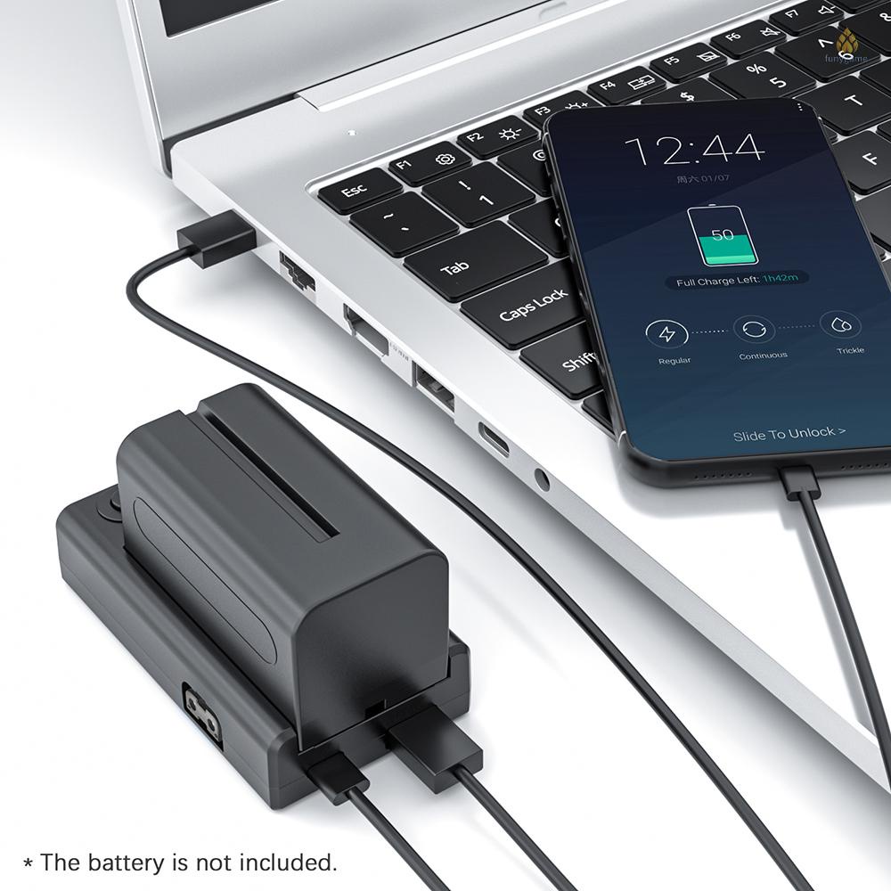 Bộ Sạc Pin ZGCINE NP-F 21W Type-C PD USB-A / D-tap / Type-C PD 1 / 4 Inch Thay Thế Cho NP-F550 F