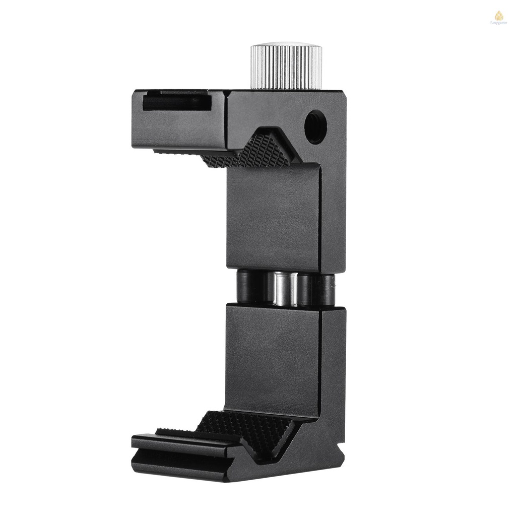 Kẹp Giữ Điện Thoại Có Lỗ Vít 1 / 4 Inch Gắn Giá Đỡ Ba Chân Hỗ Trợ Chụp Ảnh Selfie Vlogging