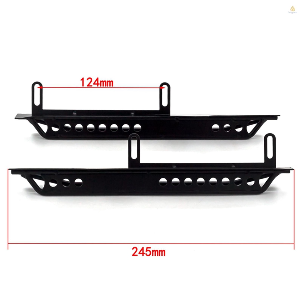 Bộ 2 Bàn Đạp Xe Điều Khiển Từ Xa Thay Thế Bằng Kim Loại Cho Axial SCX6 JLU Jeep Wrangler 1 / 16