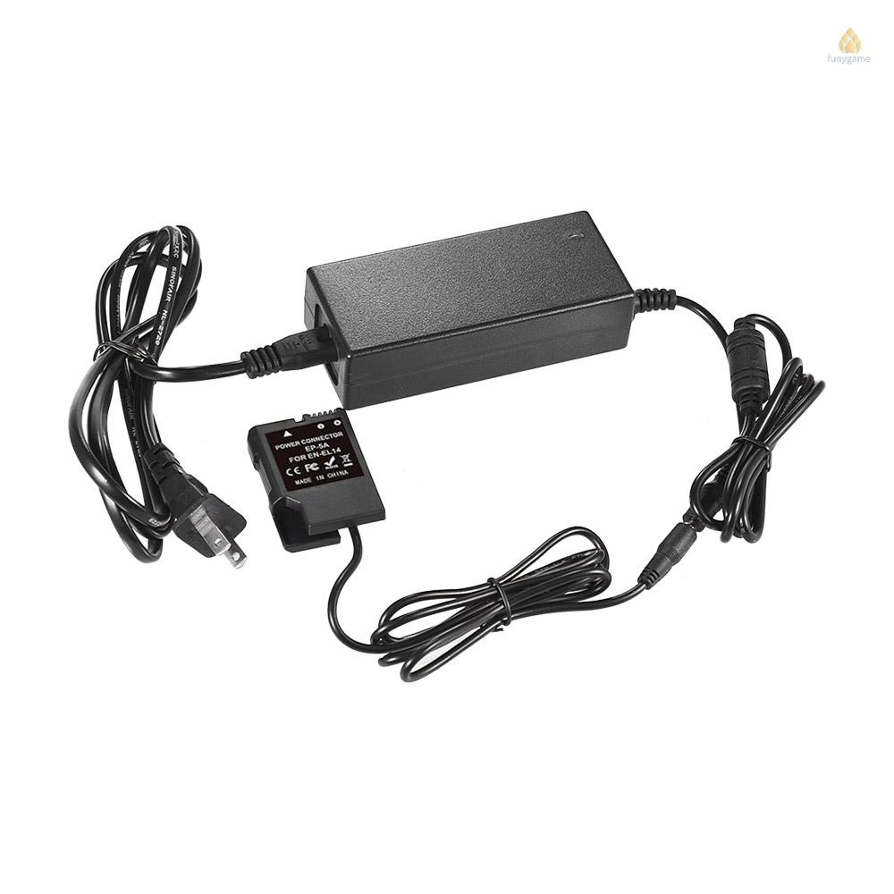 Bộ Sạc Máy Ảnh Andoer EH-5A plus EP-5A AC Thay Thế Cho EN-EL14 / D5100 D5200 D5300 D5500 D5600 D3100 D3200 D3300 D3400 DF Coolpix P7000 P7100 P7