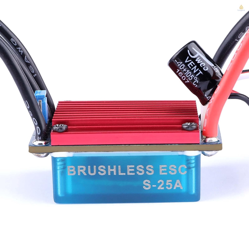 Động Cơ Không Chổi Than S2430 7200KV 25A ESC 2.2kg Cho Xe Điều Khiển Tỉ Lệ 1 / 14 1 / 16 1 / 18