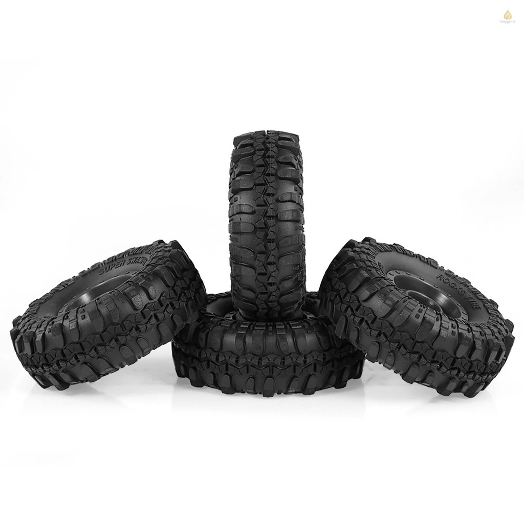 Bộ 4 Bánh Xe Cao Su 110mm 1.9 Inch Cho Xe Điều Khiển Traxxas HSP Redcat RC4WD Tamiya Axial SCX10 D90 HPI RC