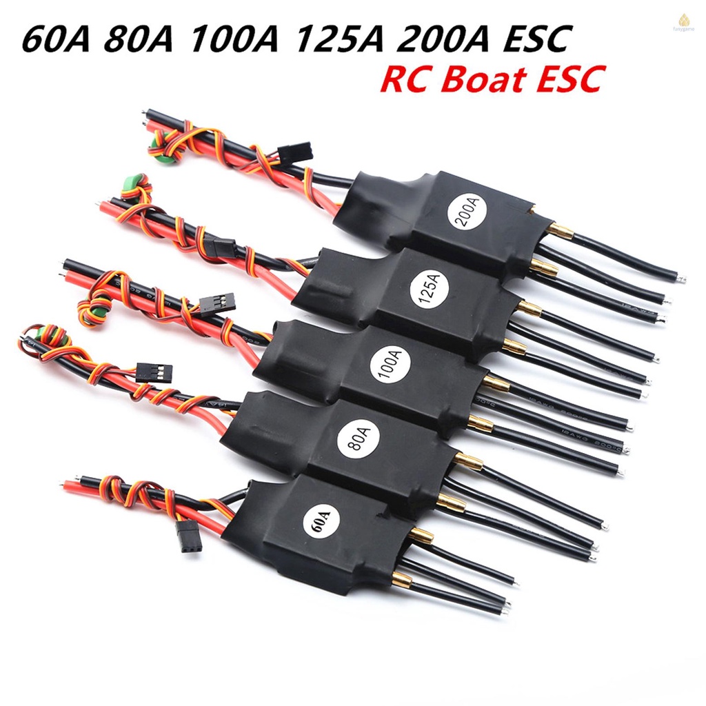 Bộ Điều Khiển Tốc Độ Nước 125A ESC Không Chổi Than Cho Thuyền Điều Khiển Từ