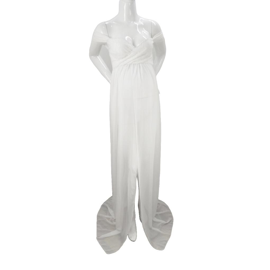 Đầm Chiffon Dáng Dài Dùng Làm Đạo Cụ Chụp Ảnh Cho Mẹ Bầu