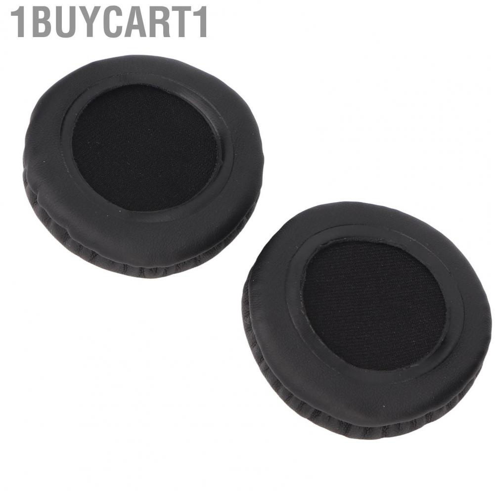 1buycart1 Headphone Ear Pads  Round Artificial Leather Soft Foam Replacement Enhanced Bass for Parts 55mm Headphones