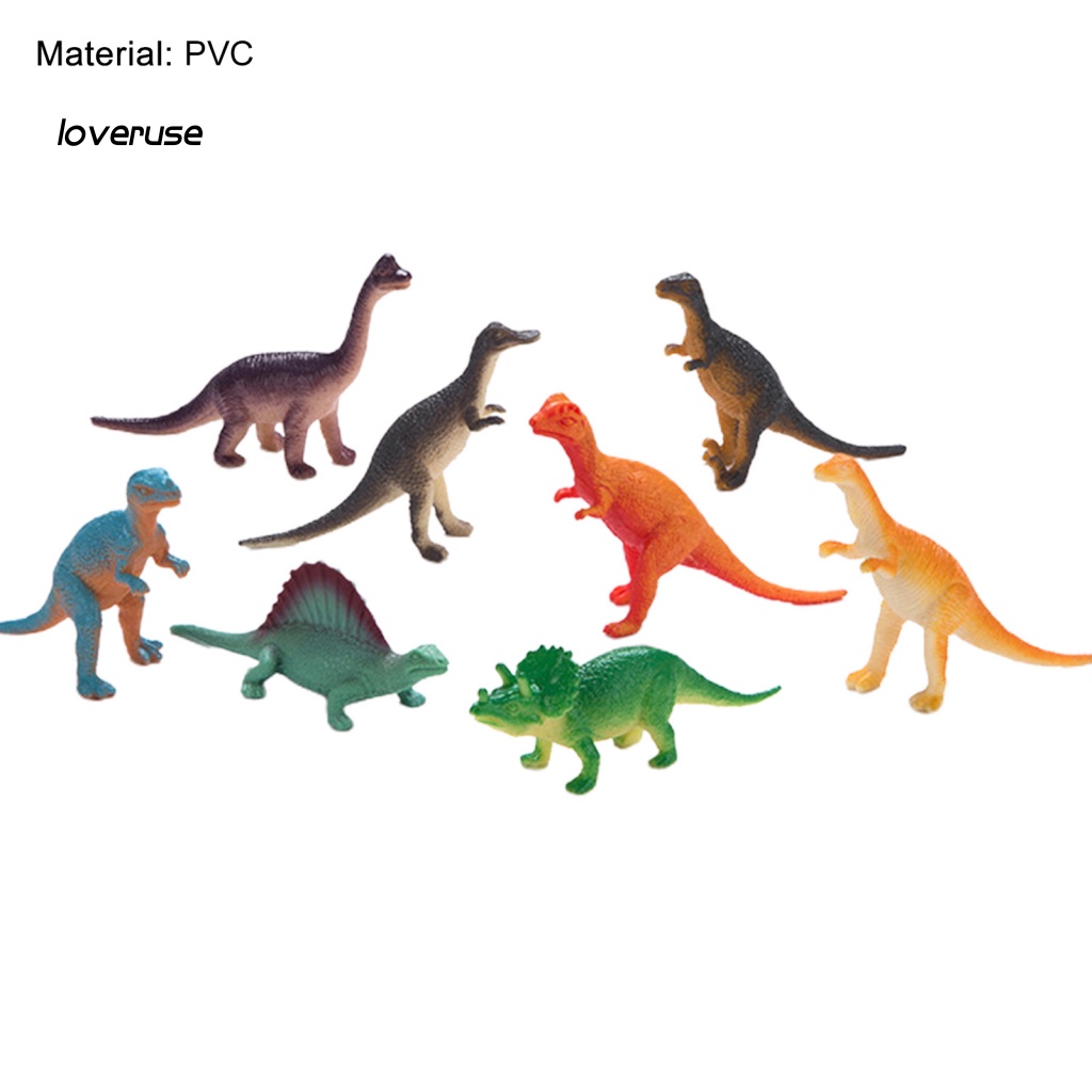 Set 12 / 24 Mô Hình Khủng Long Mini Bằng PVC Trong Suốt Cho Bé