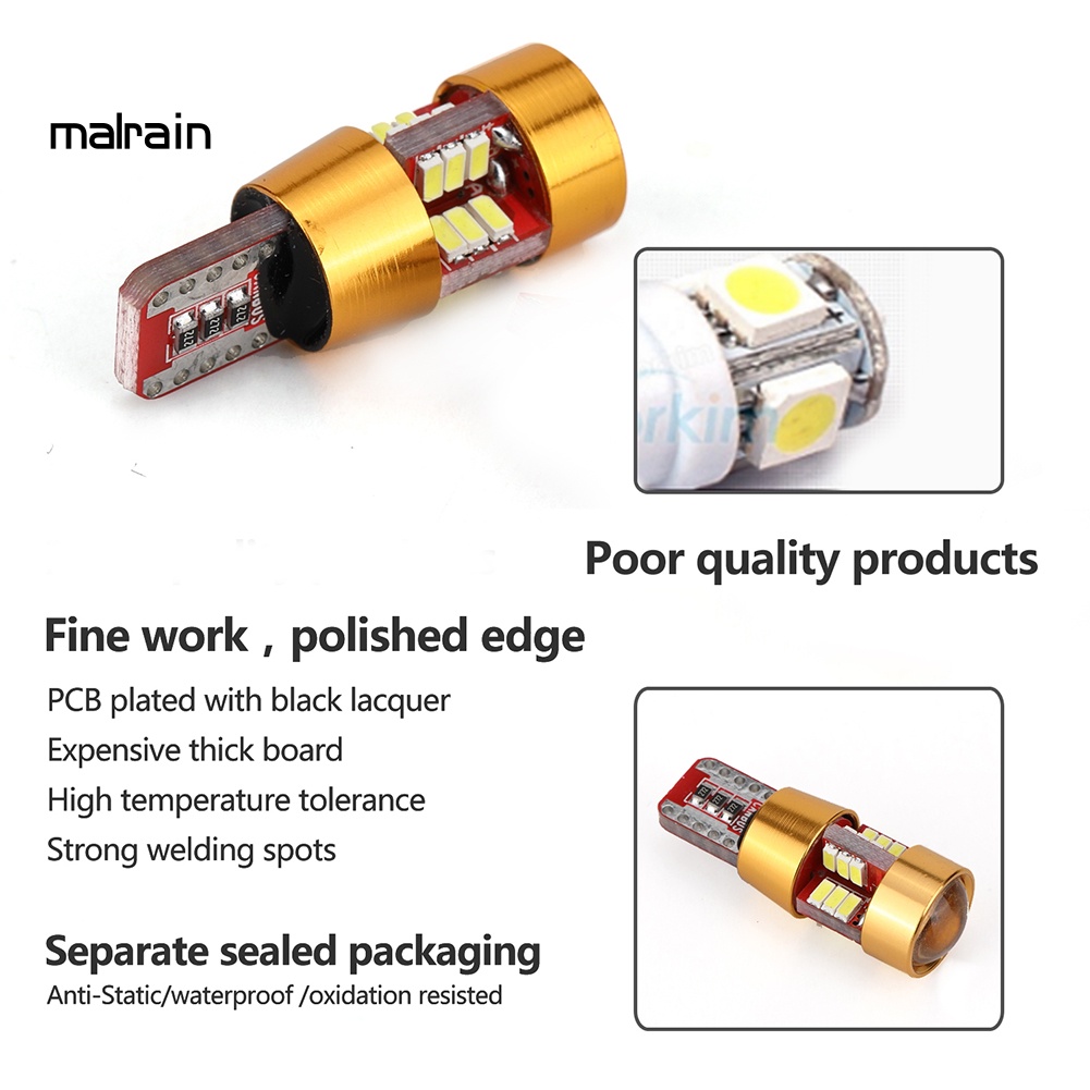 Đèn LED Tín Hiệu Cảnh Báo Siêu Sáng T10 Chuyên Dụng Cho Xe Hơi