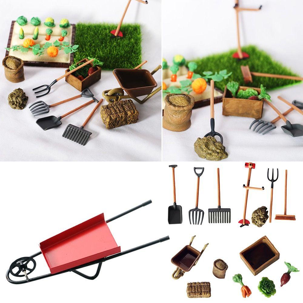 NIUYOU Xẻng Xúc Đất Mini Trang Trí Tiểu Cảnh