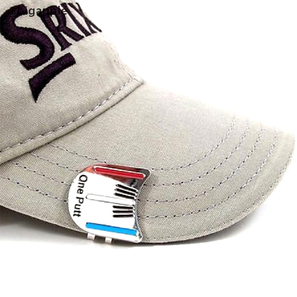 Bigapple One Putt Thiết Kế Kẹp Mũ Đánh Dấu Bóng Golf Từ Tính Chống Rơi RDG