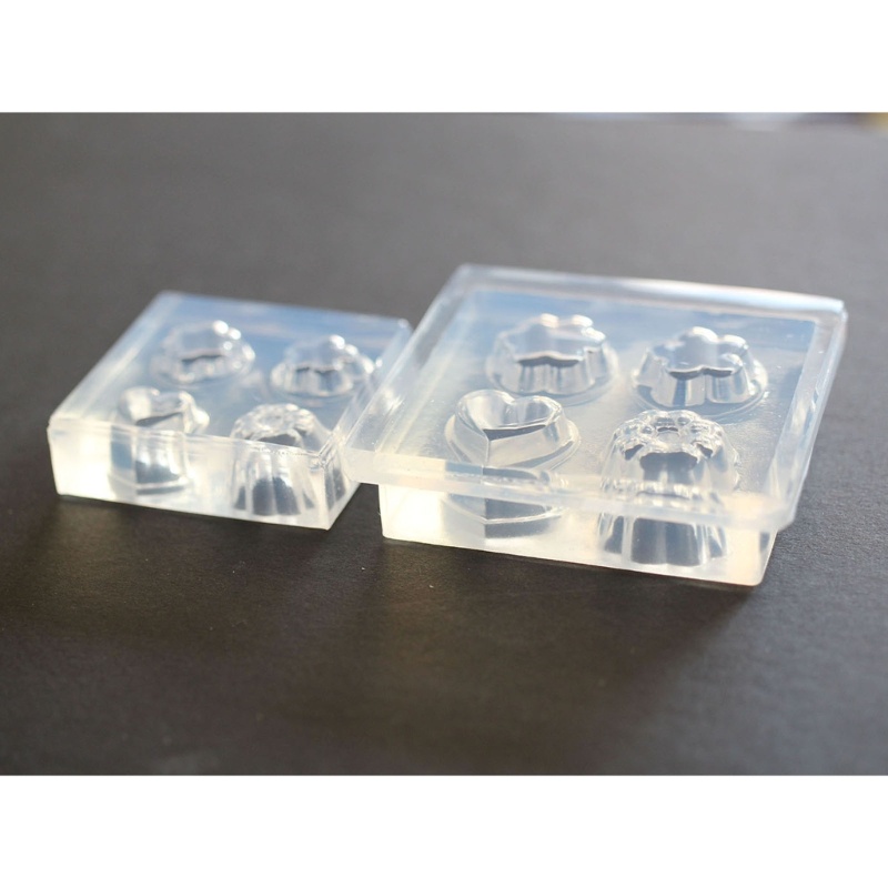 Khuôn Silicone Làm Đồ Thủ Công Hình Hoa / Trái Tim Độc Đáo