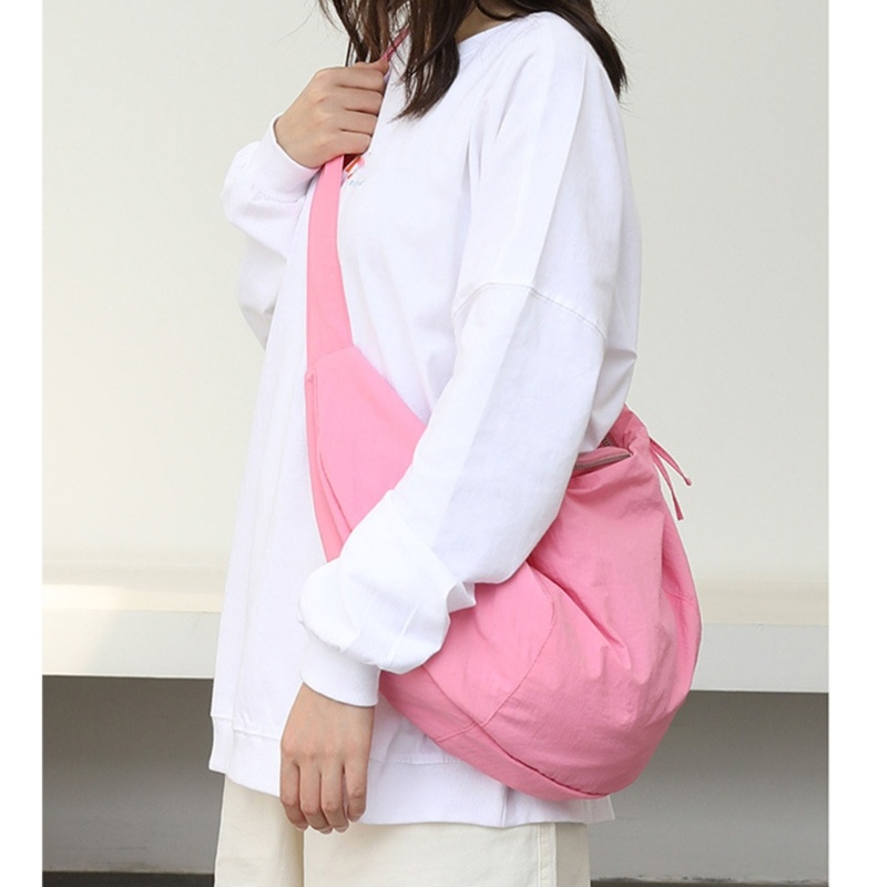 Túi Xách Nylon Cỡ Lớn Màu Trơn Đơn Giản Thời Trang Cho Nữ