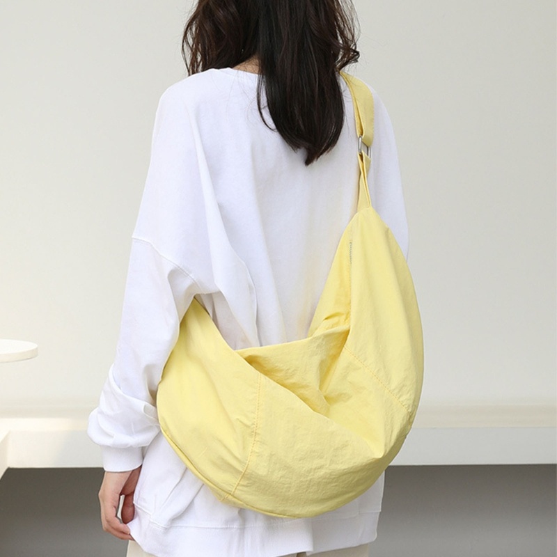 Túi Xách Nylon Cỡ Lớn Màu Trơn Đơn Giản Thời Trang Cho Nữ