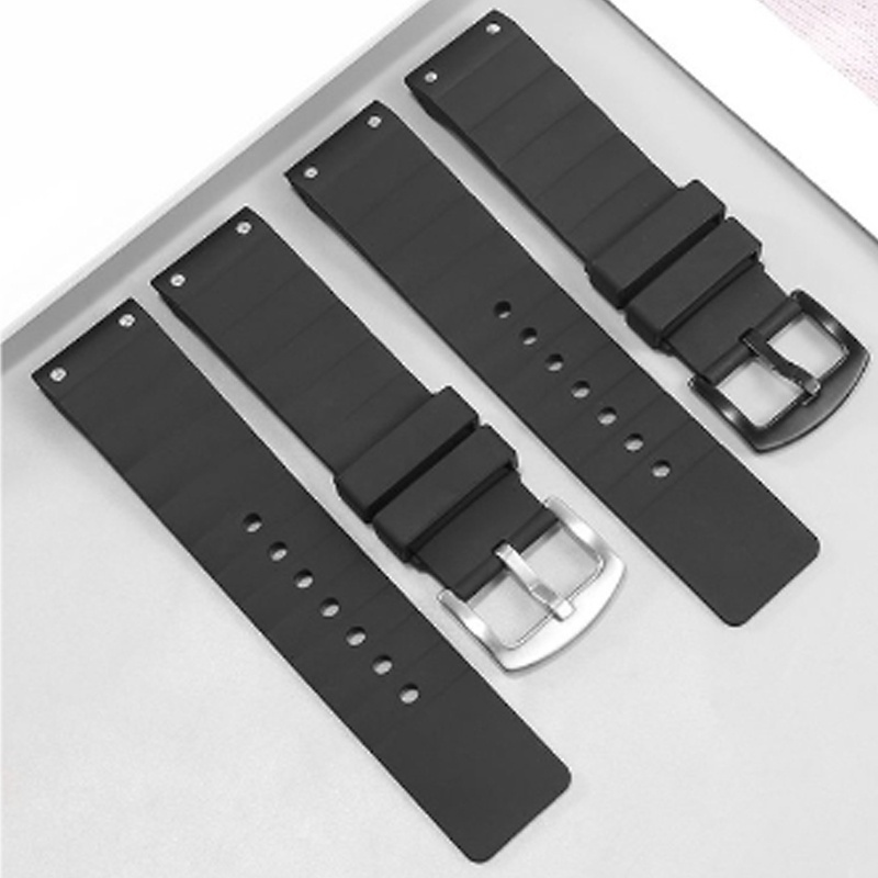 YIFILM Dây Đeo Đồng Hồ Bằng Cao Su Silicone 23mm Cho Cartier Sandoz Santos 100 Series