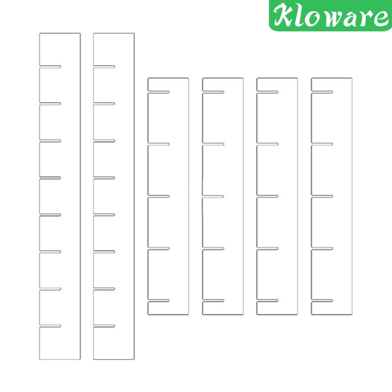 Set 6 Thanh Chia Ngăn Tủ Bằng Acrylic Tiện Dụng Cho Văn Phòng