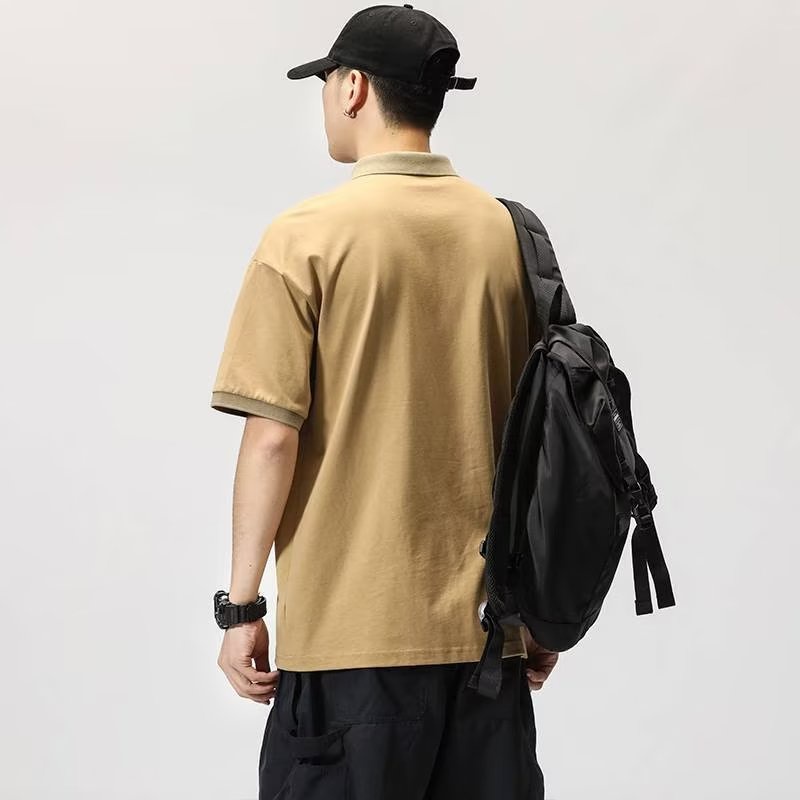 Áo Thun POLO Ngắn Tay Kiểu Thể Thao Bóng Chày Cá Tính Cho Nam