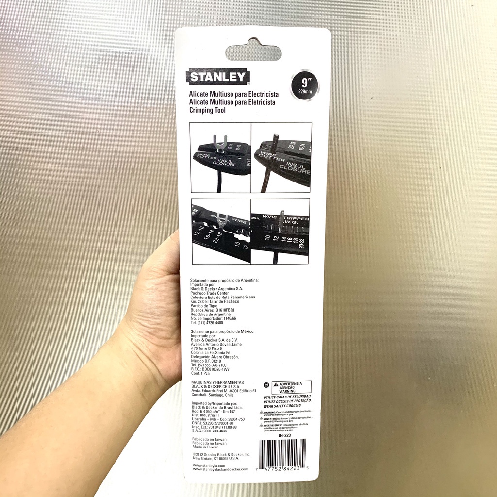 Kìm bấm cos 9'/230mm [CHÍNH HÃNG] Stanley 84-223 cao cấp